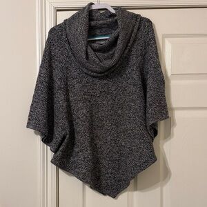 New Directions Charcoal Cowl Neck Sweater